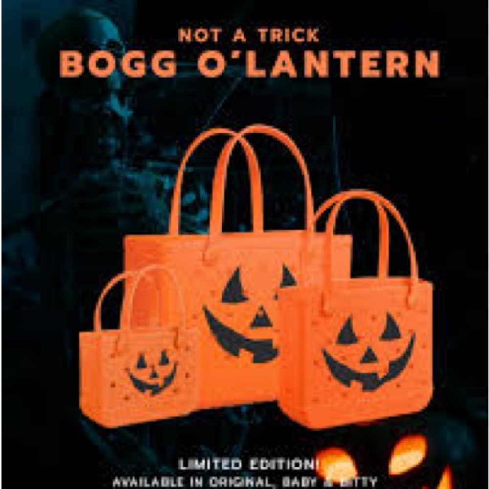 Bogg Bagg 🚨🎃 Bitty Bogg® Bag - Bogg o' Lantern🎃🚨 LIMITED EDITION SIZE SMALL - Picture 2 of 5